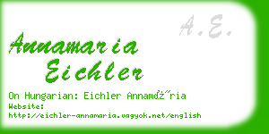 annamaria eichler business card